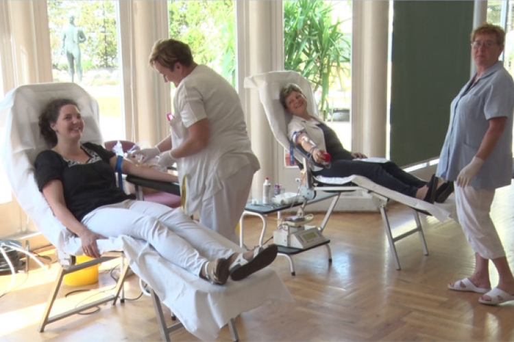 A Dombóvári Városházán szerveztek véradást