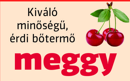 Már rendelhető az érdi bőtermő meggy Dombóváron és környékén