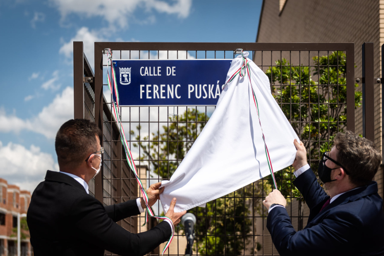 Utcát neveztek el Puskás Ferencről Madridban